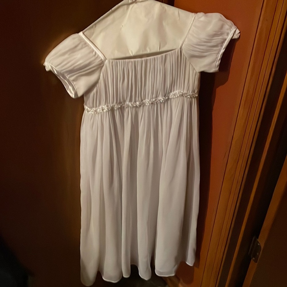 Gently used flower girl dress